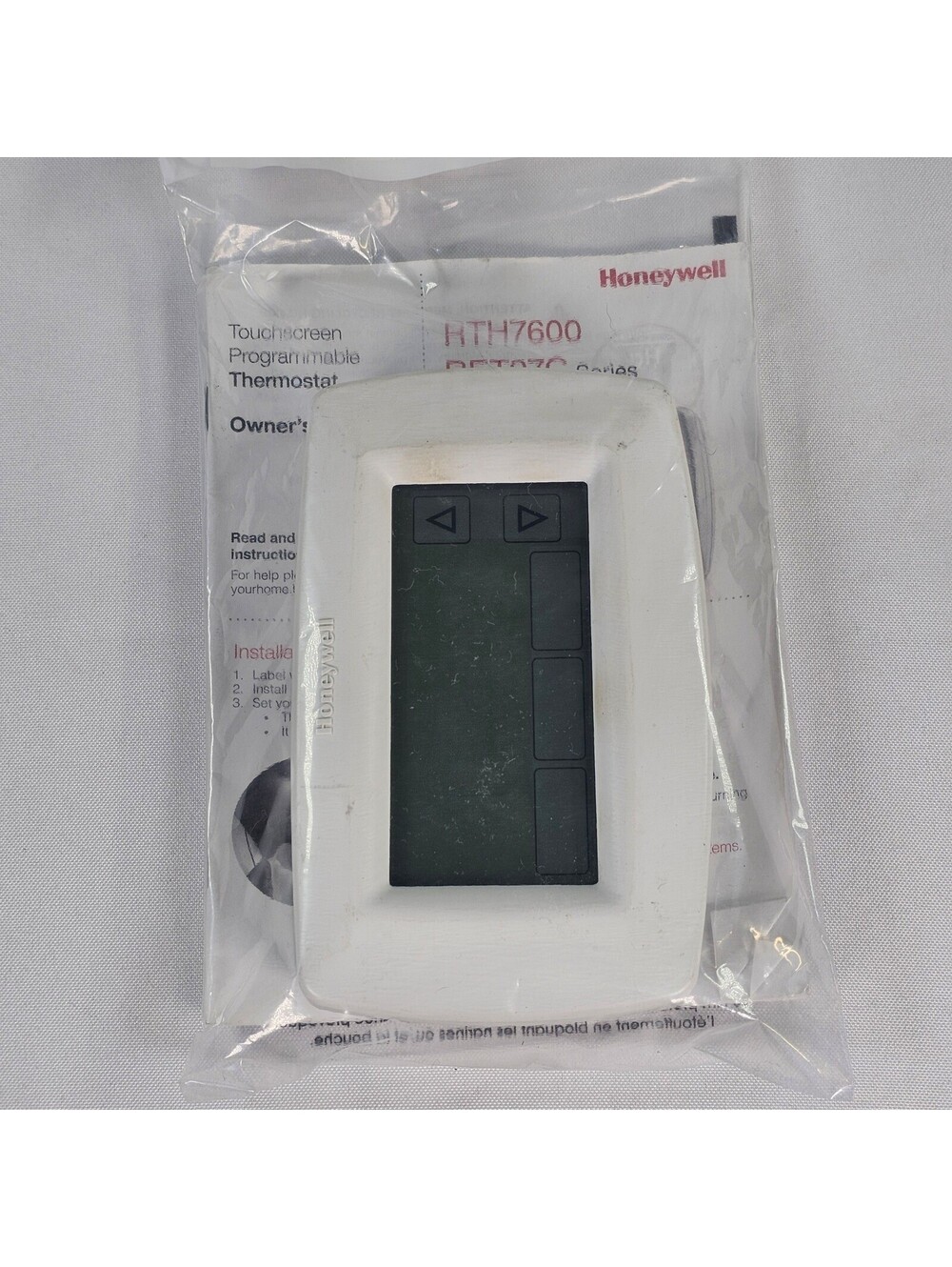 Honeywell RTH7600 RET97C Touchscreen Programmable Thermostat White Digital